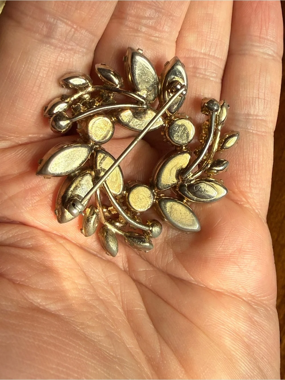 Sherman Rhinestone Brooch - Picture 4 of 7